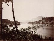 Carleton E.Watkins Vue du fleuve Columbia et de la chain des Cascades oil painting artist
